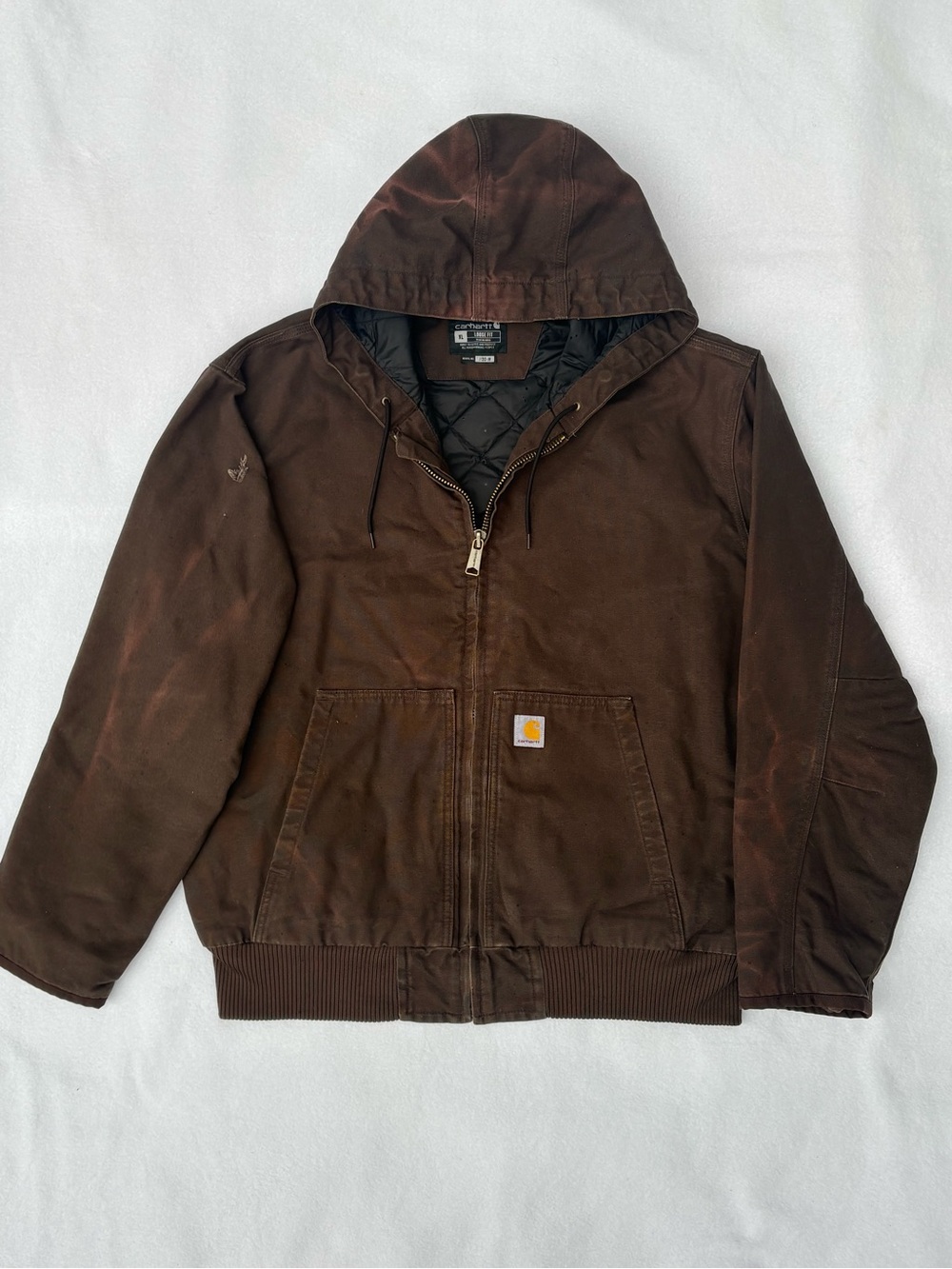 Carhartt Men's Insulated Loose Fit Active jacket with hoodie